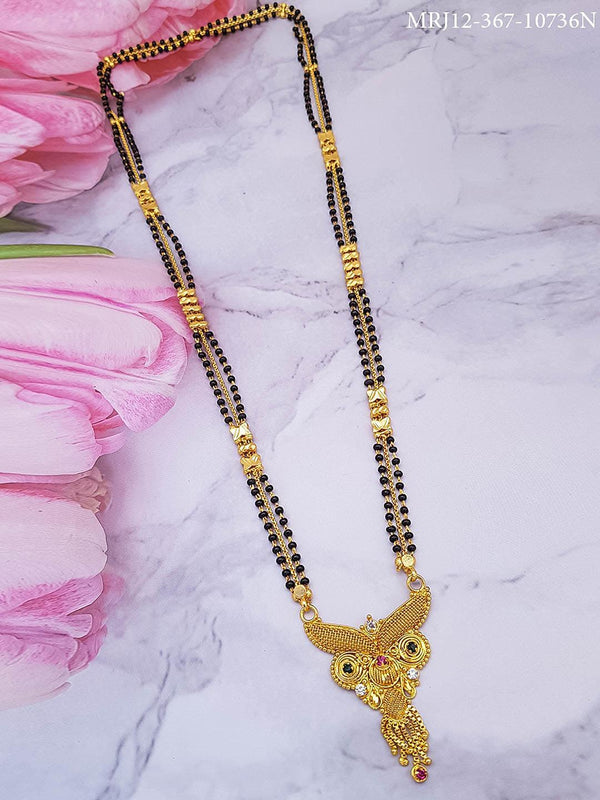 gm Micro gold plated 24 inches Mangalsutra with pendant 10736N