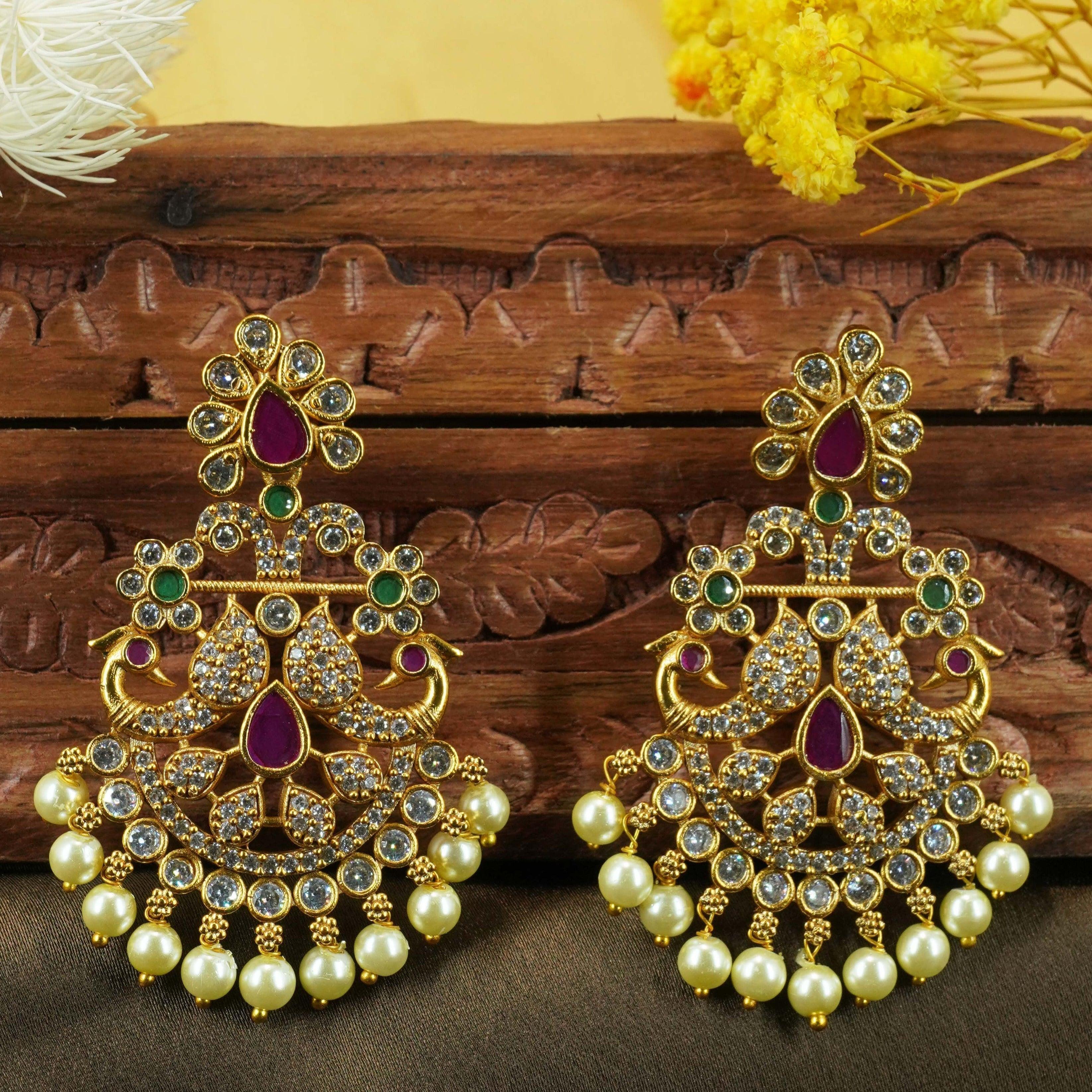 Jhumki Earrings Gold Muthina Earrings Buy Kurdekars Divuu Belli
