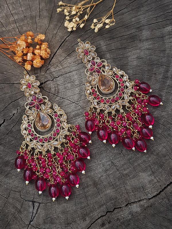 Buy Gold plated Imitation Jewelry Real AD Stones Daily Wear Jhumka Earrings online Griiham
