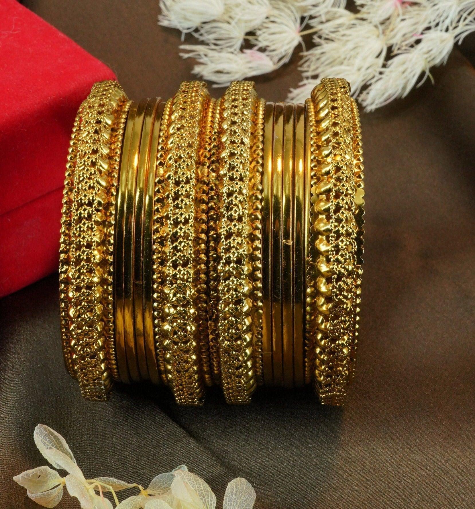 Buy Gold Plated Imitation Jewelry AD stone Sleek Kada Bangle online-Griiham