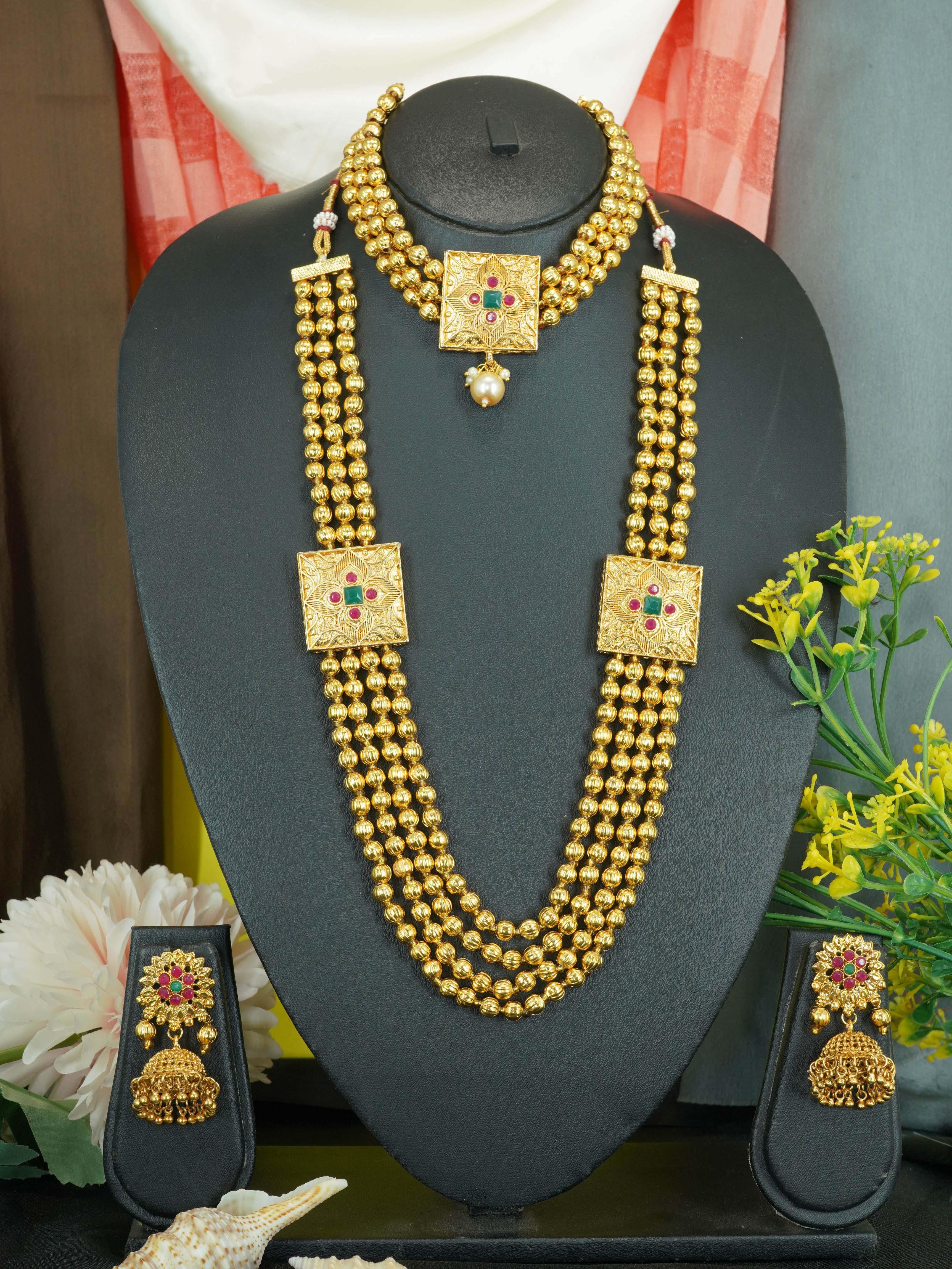 Long Necklace Design 30 Gram Gold Rani Haar With Price Buy Rani