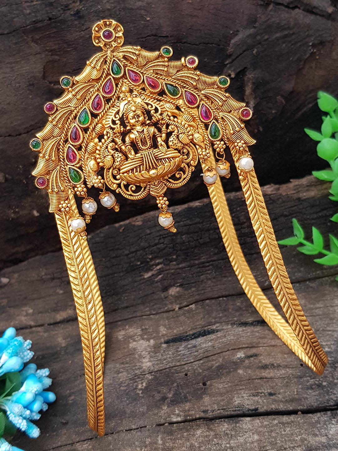 Gold Plated Designer CZ Arm band/Vanki gold finish 9641N