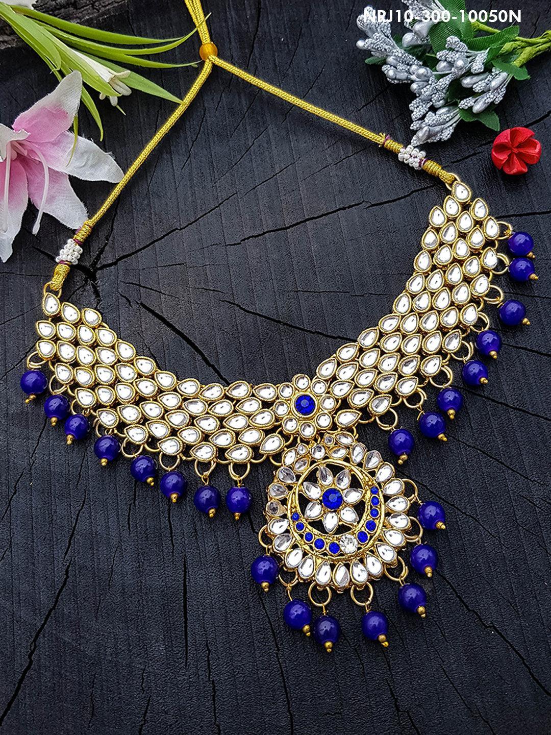 Gold Plated Kundan Necklace (ONLY Necklace) โ Griiham
