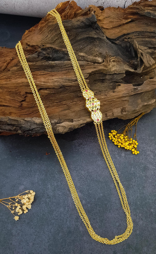 Microgold Plated Layer CZ Mopu Chain – Griiham