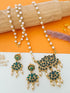 Pearl Mala with Kempu Pendant Exclusive Designer Necklace 10094N