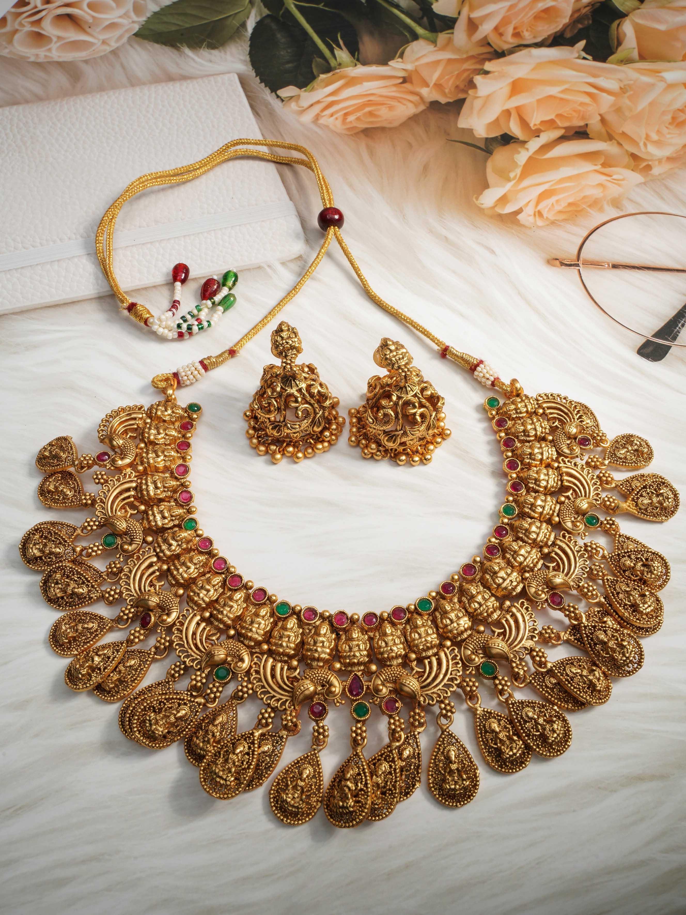 Buy Gold plated Imitation Jewelry Set AD Jhumka Earring Griiham