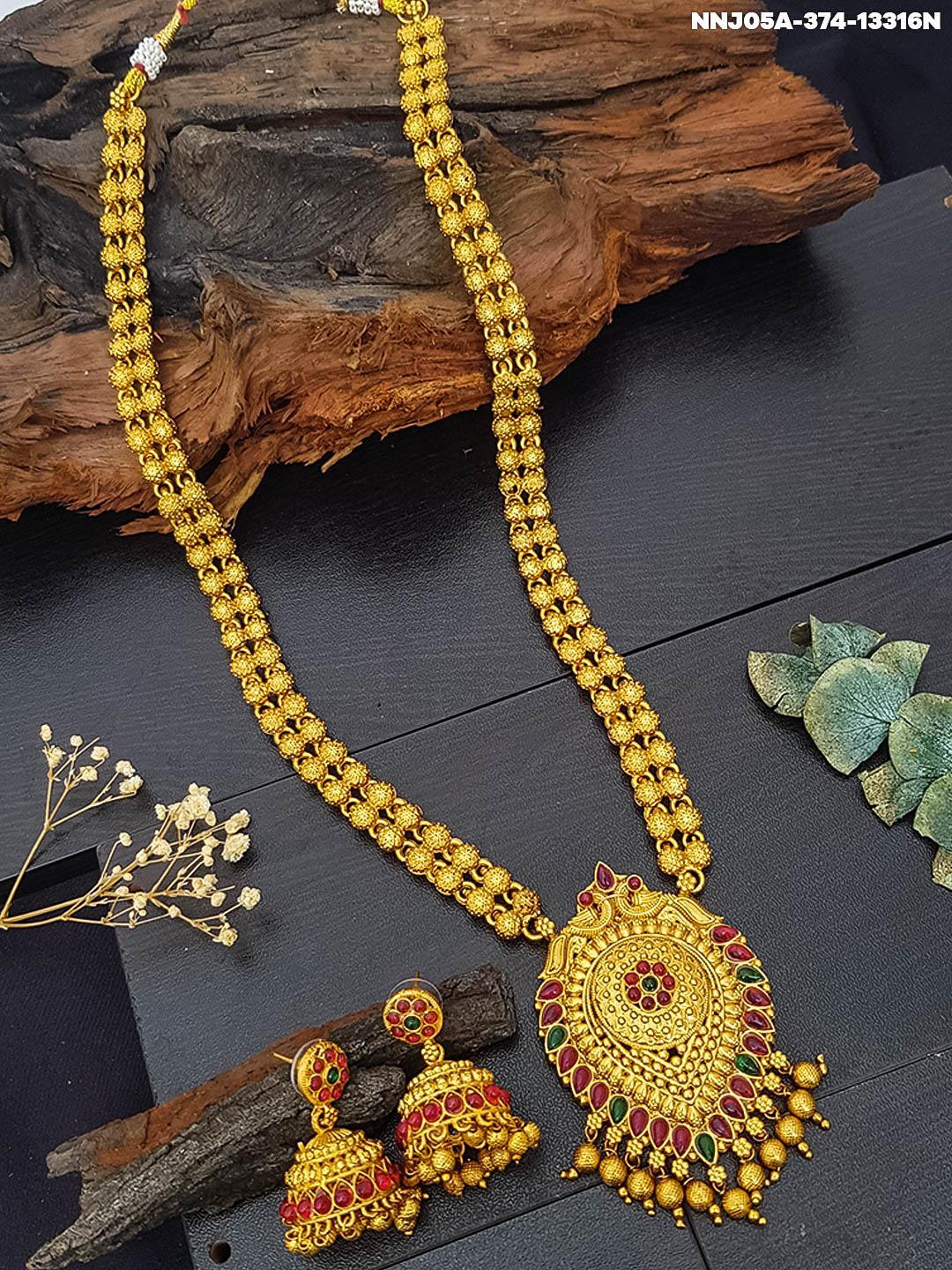 Buy Gold plated Imitation Jewelry Set AD Jhumka Earring Griiham