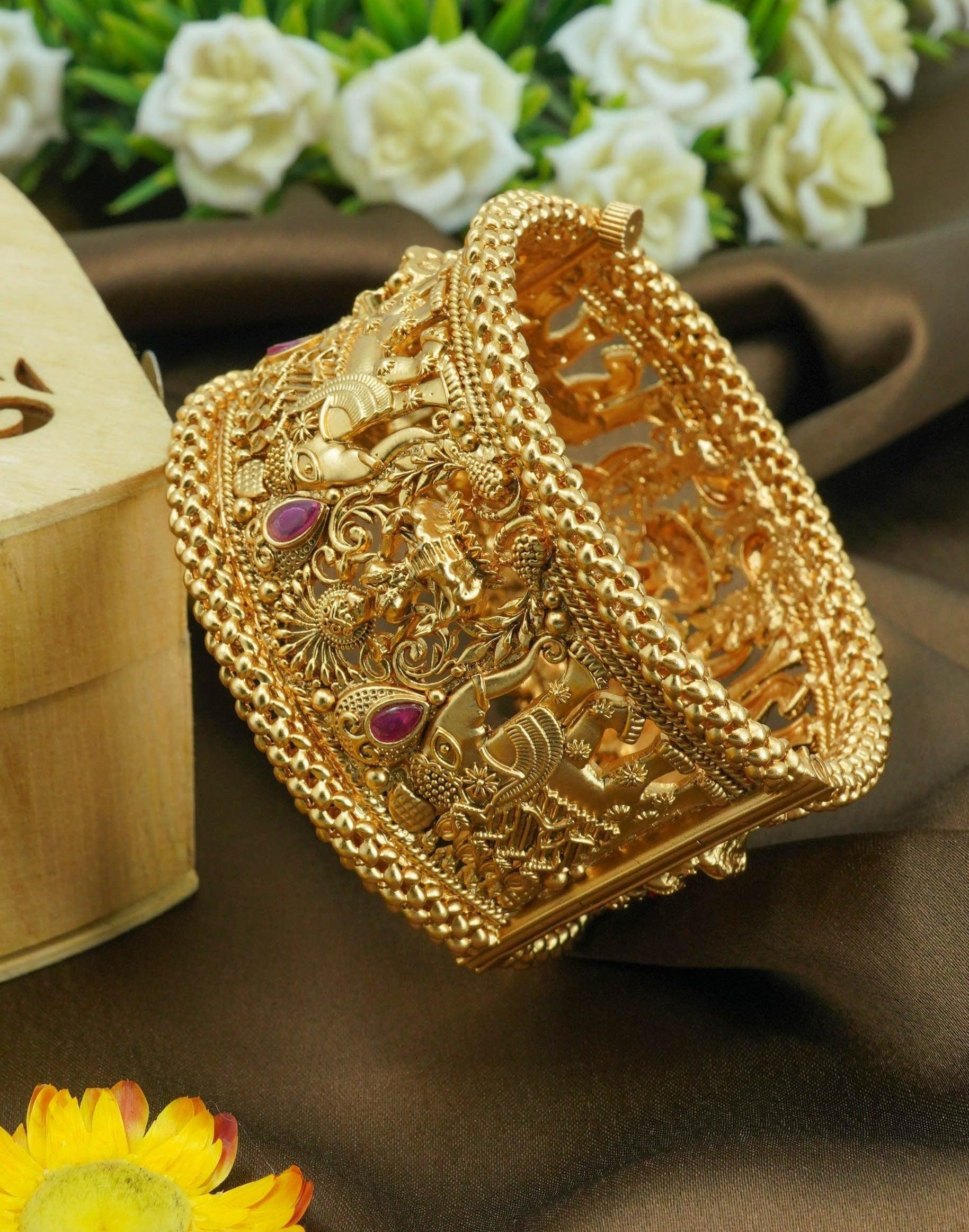 Buy Gold plated Imitation Jewelry Set Designer Bangles NEW Griiham