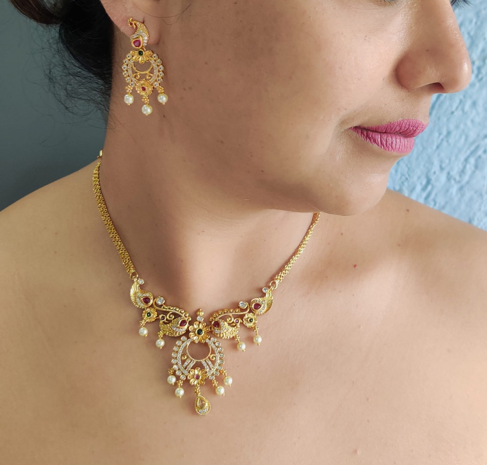 Sayara Collection Designer premium elegant Necklace Set 10549N-1