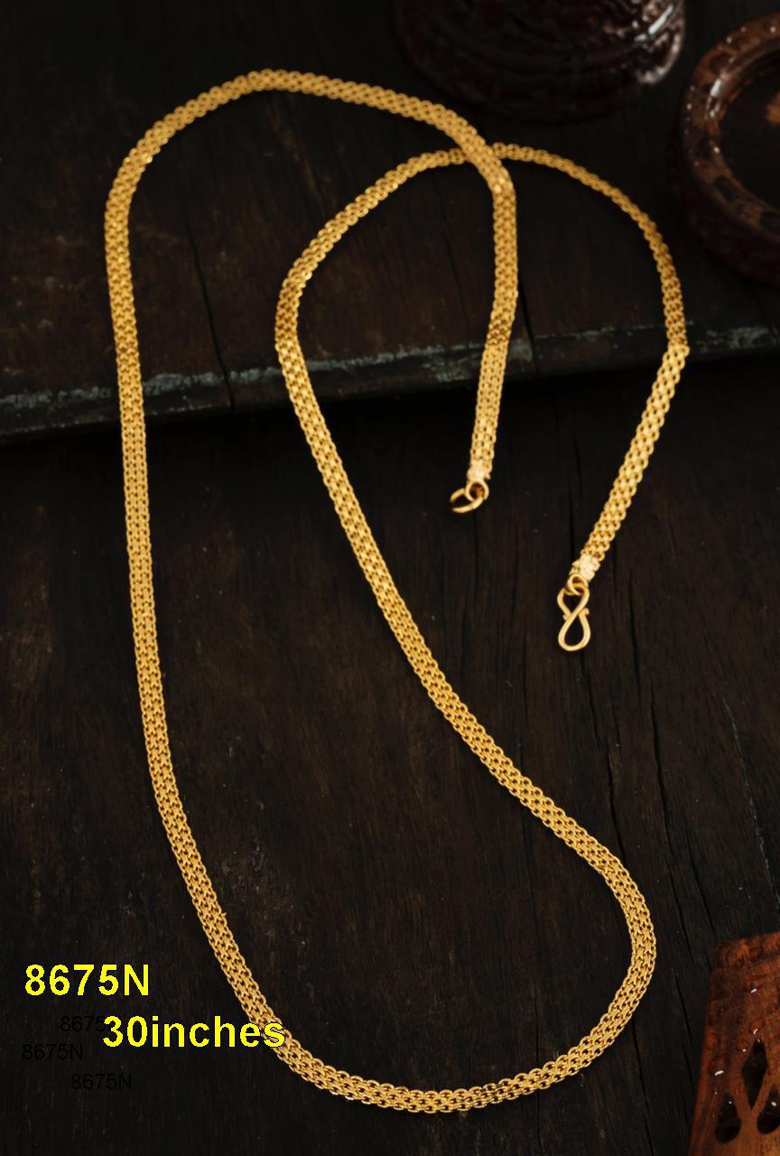 23.5k Guaranteed Micro Gold Plated Plain Chains 8675N-Chains/Mangalsutra-Griiham-Griiham