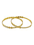 Italian Light weight White gold and Gold Mix Brass bangles with gold plating