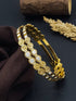 Italian Light weight White gold and Gold Mix Brass bangles with gold plating