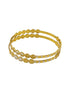 Italian Light weight White gold and Gold Mix Brass bangles with gold plating
