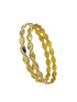 Italian Light weight White gold and Gold Mix Brass bangles with gold plating