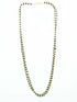 1 gm Micro gold plated 2 Line designer 30 inches chain with black beads 10643N