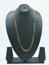 1 gm Micro gold plated 2 Line designer 30 inches chain with green beads 10651N - Griiham