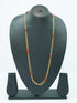 1 gm Micro gold plated 2 Line designer 30 inches chain with red beads 10650N