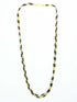 1 gm Micro gold plated 2 Line designer 30 incheschain with black beads 10646N