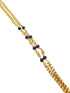 1 gm Microgold plating Black beads chain 30 inches 17361N