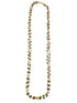 1 gm Microgold plating Green beads chain 30 inches 17356N