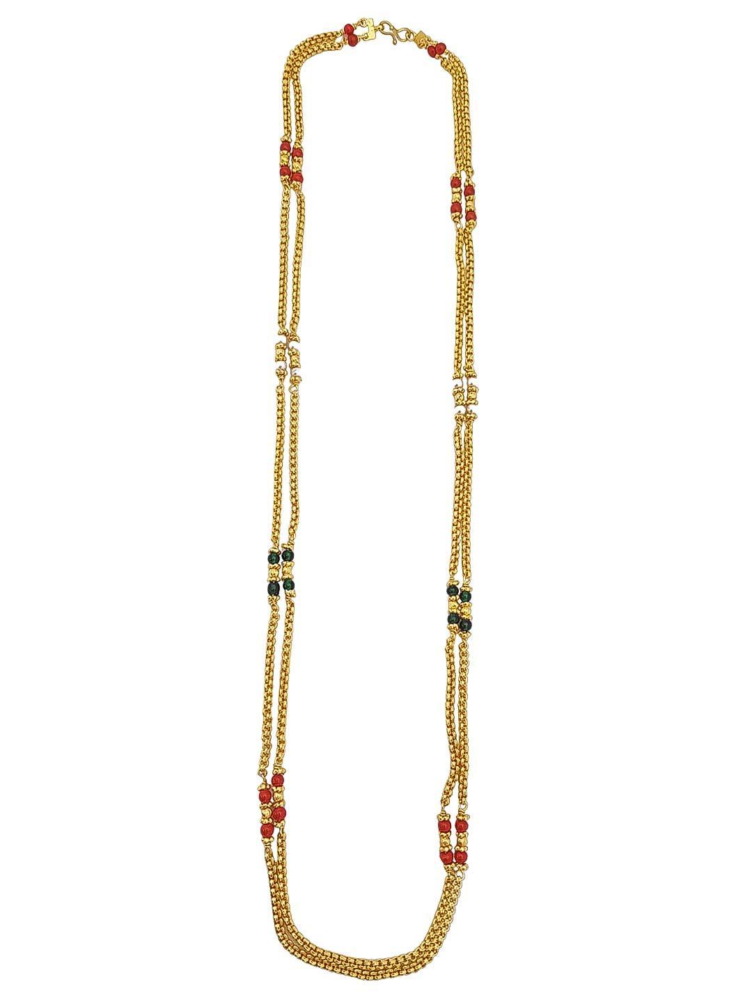 1 gm Microgold plating JCP beads chain 30 inches 17357N - Griiham