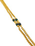 1 gm Microgold plating JCP  beads chain 30 inches 17357N