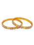 1 gram gold plated Bangle set of 2 18875A