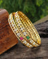 1 gram gold plated Bangle set of 2 18878A