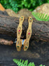 Multicolor Gold plated antique bangles set of 2 bangles  0825