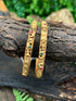 Multicolor Gold plated antique bangles set of 2 bangles  0825