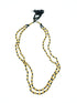 2 line Gold plated 1 Line designer 20 inches Chain jow mala 12914N - Griiham