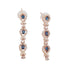 Premium White Gold Plated Sayara Collection designer Necklace set with blue stones