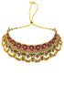 Gold Plated Choker Necklace Set multicolor