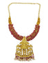 Gold Plated Premium Exclusive Ayodhya Temple Inspired  Necklace set
