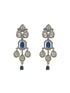 Premium Cz Stone designer Necklace set in Red and Blue colors