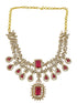 Gold Plated Premium Layered Bridal CZ Necklace Set