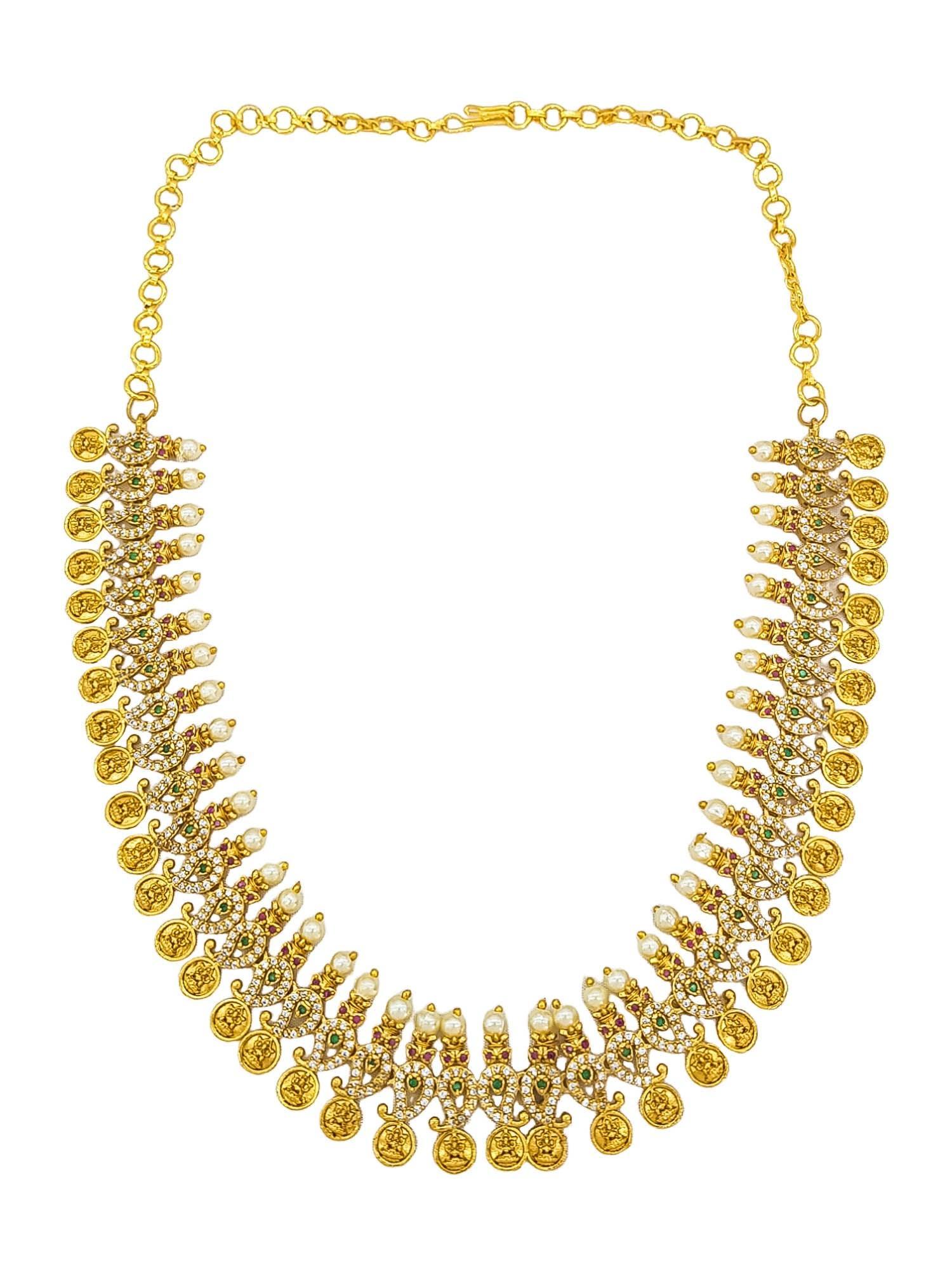 Premium Quality Short necklace set with cz stones Stones