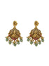 Premium Gold Plated Navaratna Stone Necklace set