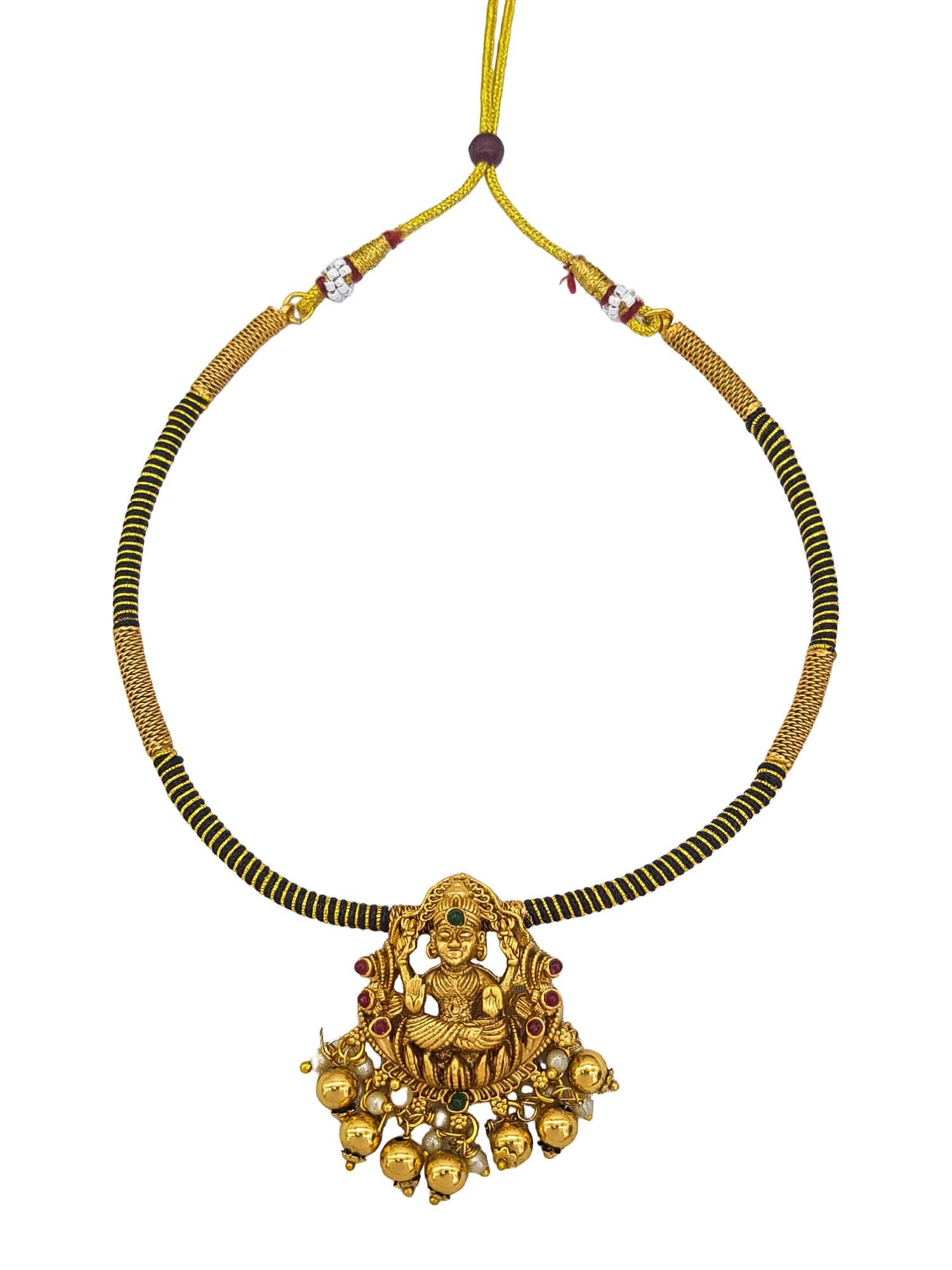 Premium Pipe design Antique Laxmi Necklace set