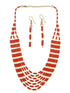 Multilayer Maroon Beads Chain