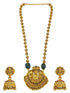 Gold Plated In Coral Beads Long Necklace Set