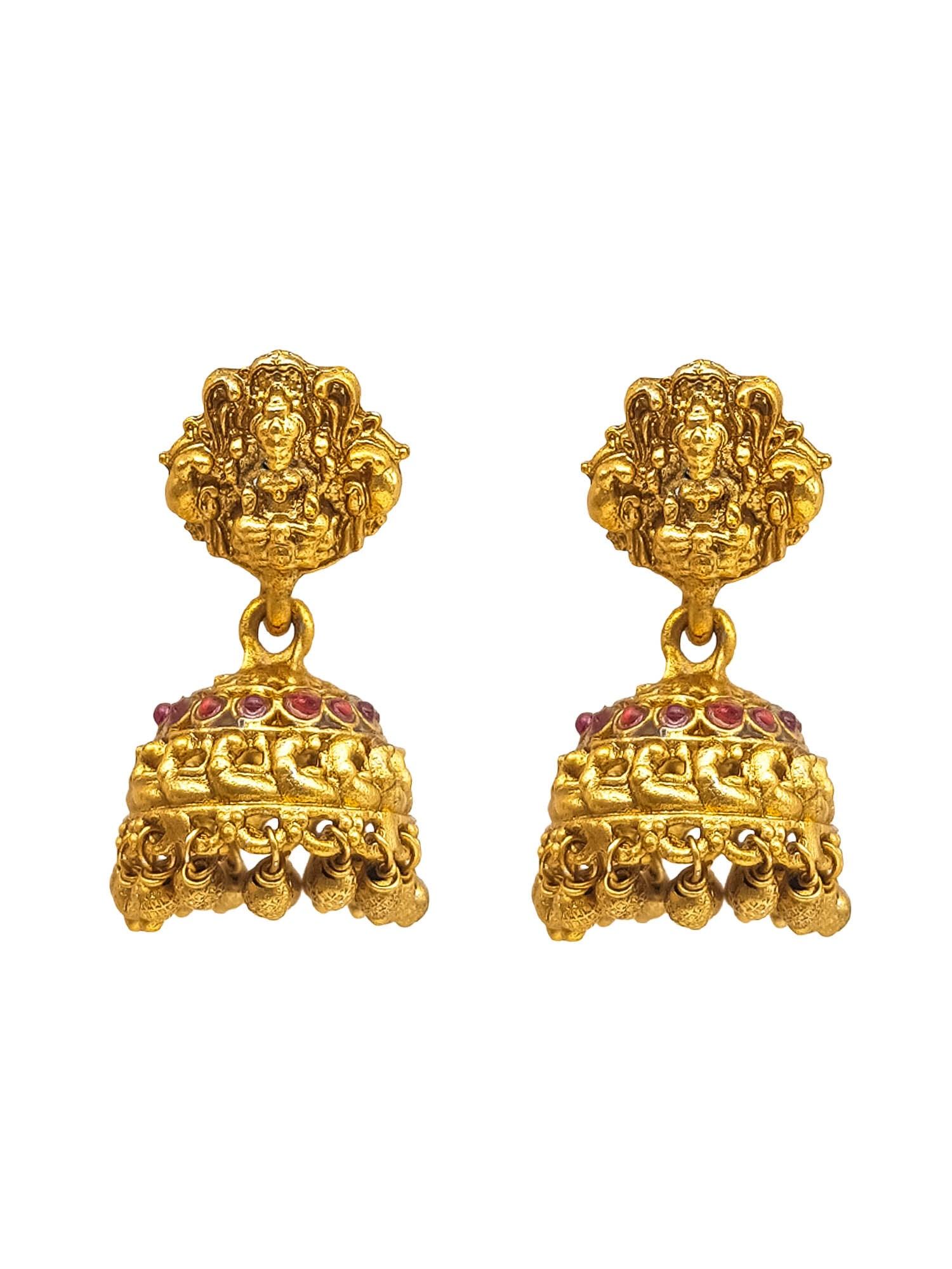 Gold Plated In Coral Beads Long Necklace Set