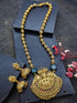 Gold Plated In Coral Beads Long Necklace Set