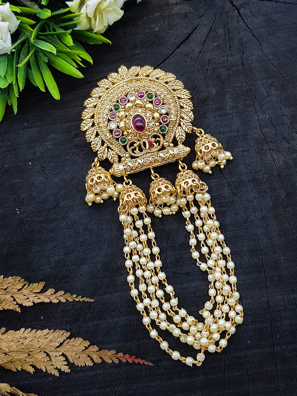 Gold Finish guaranteed quality Half Hair Temple Collection Choti – Griiham