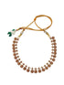 Gold plated design designer Necklace with cz stone star motif Necklace 13319N