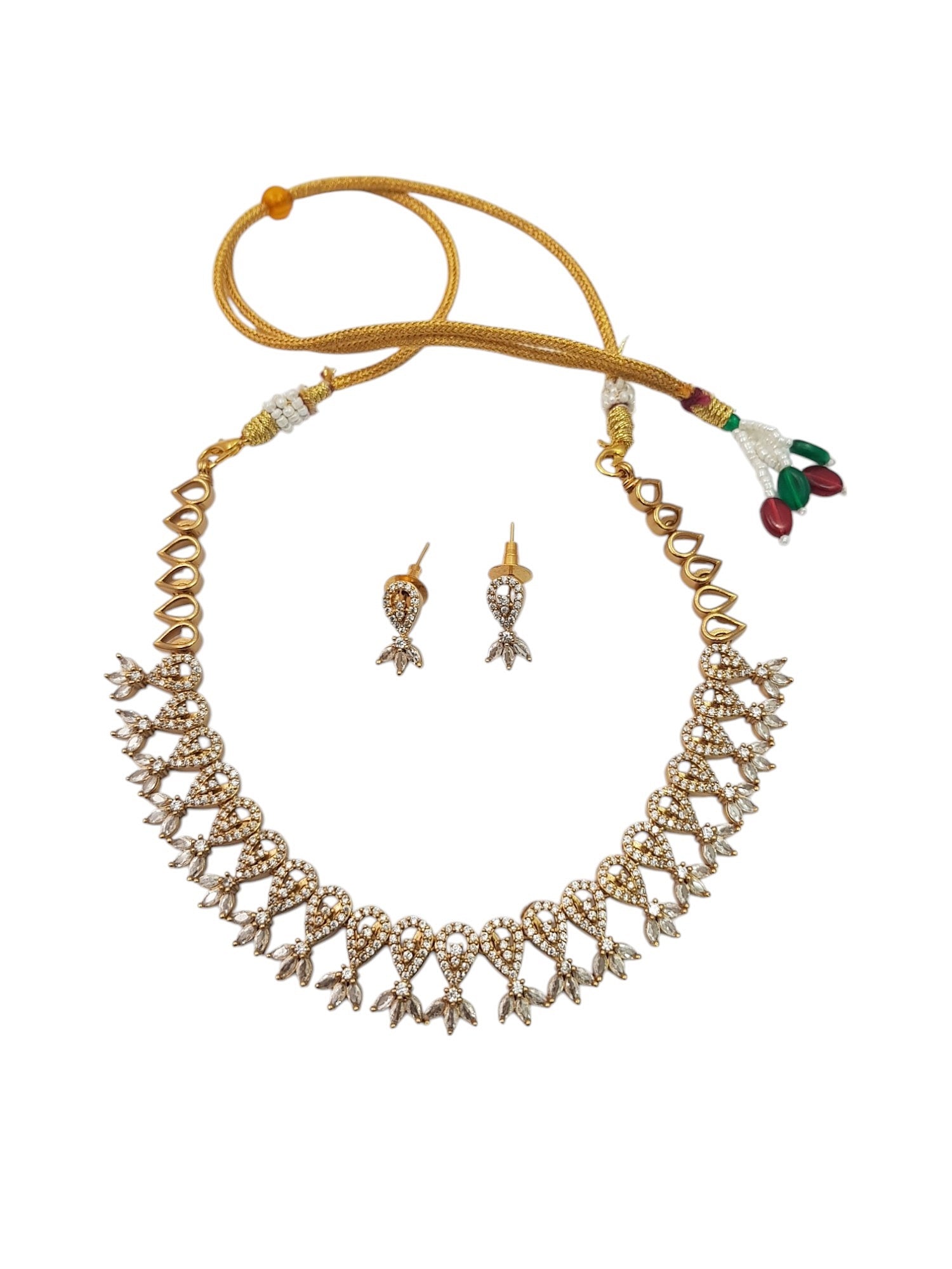 Premium Sayara Collection Elegant CZ Necklace Set