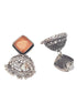 Silver Plated oxidised Earrings Jhumka