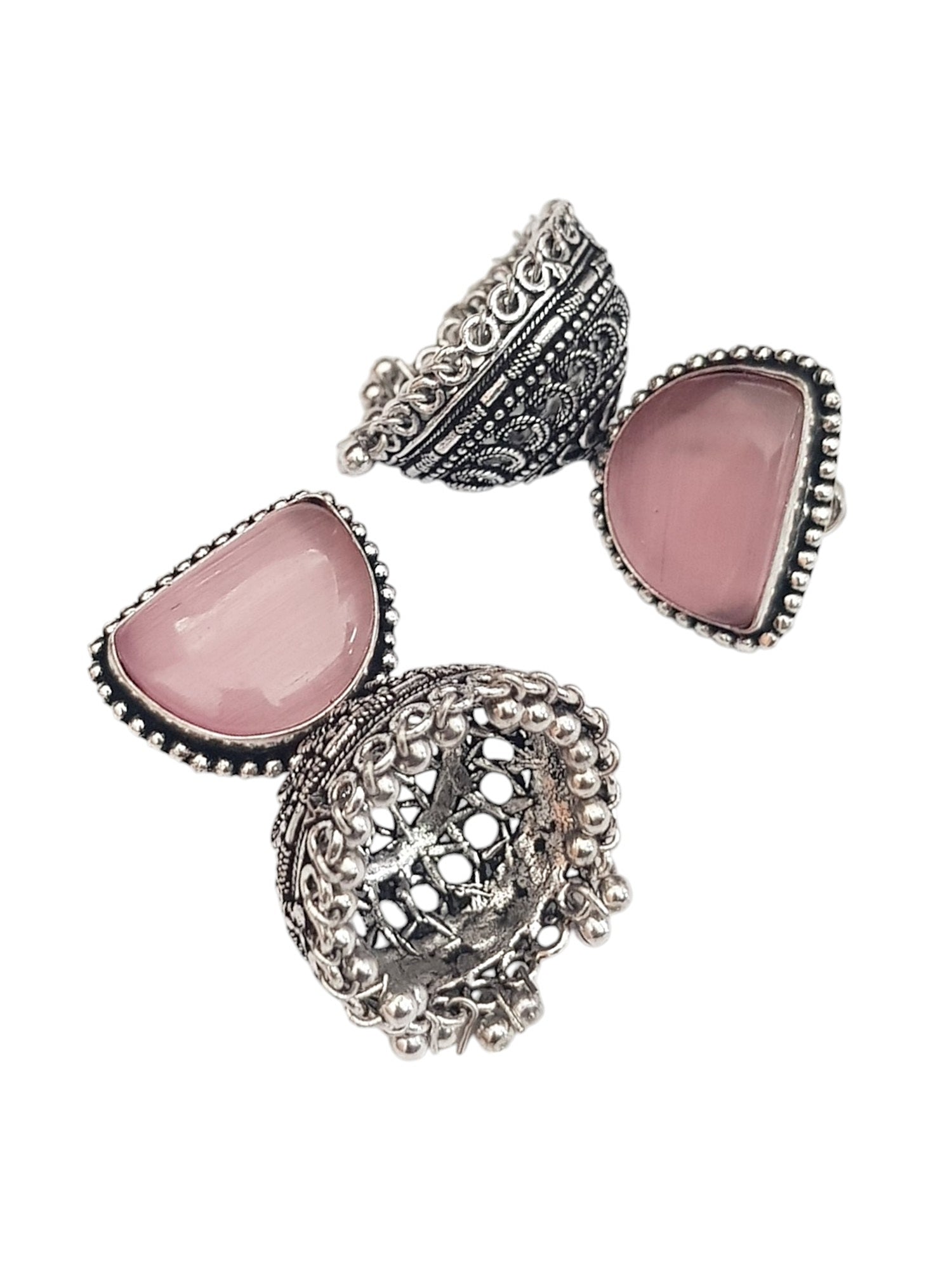 Premium German silver Oxisidised Earring/ Jhumka 12461N