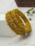Gold Plated cz stone Set of 2 bangles