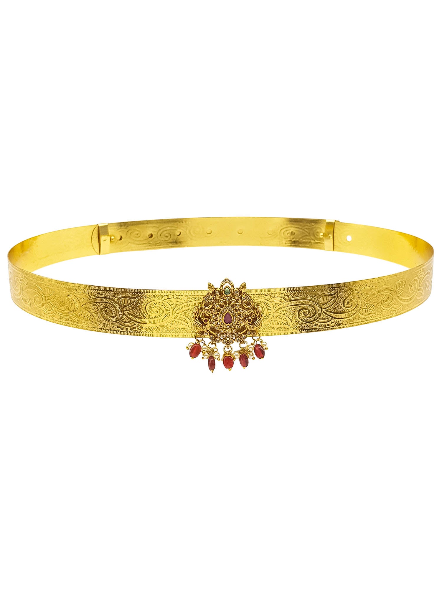 Premium Gold Finish Bridal Vadanam/Vodiannam/waistbelt